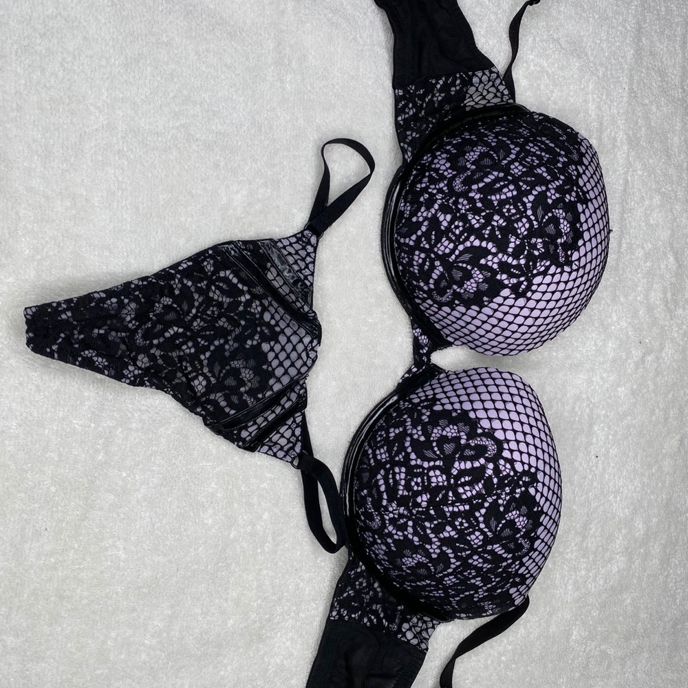 Victoria’s Secret purple sheer thong